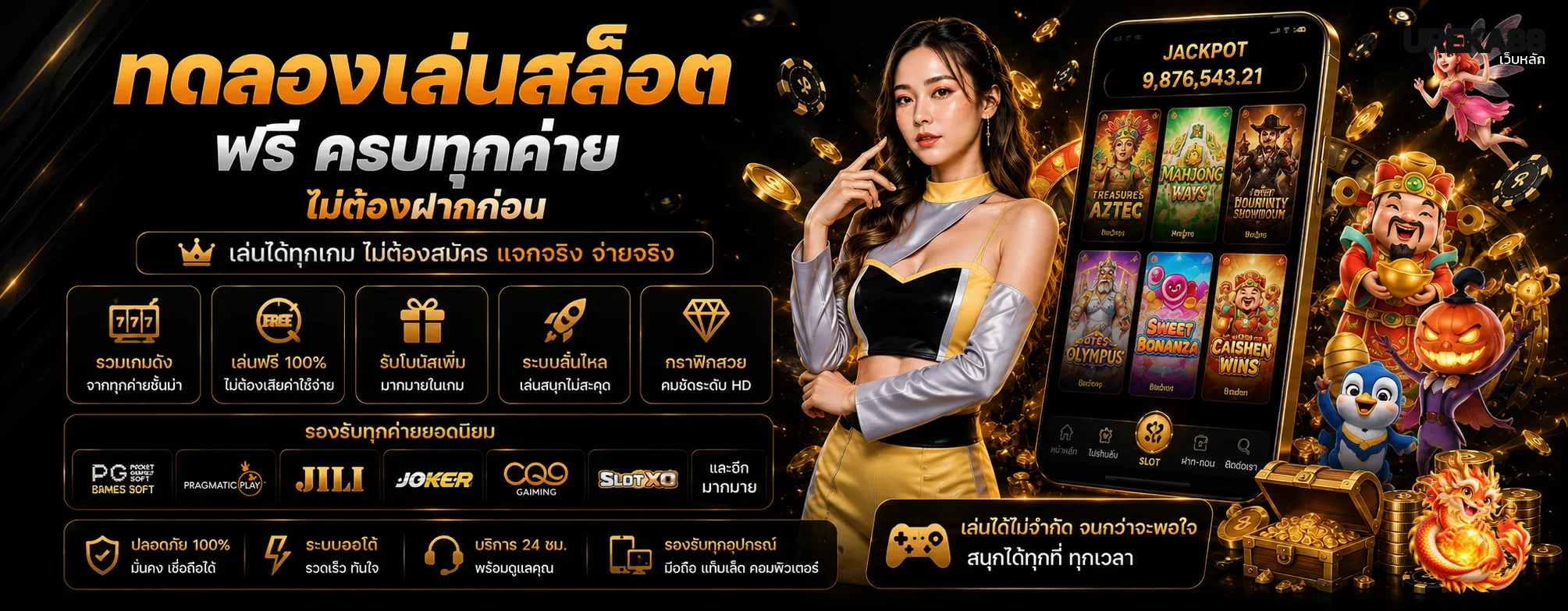 ทดลองเล่นสล็อตฟรี UREKA88